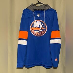 Adidas NHL New York Islanders 2017 Ice Hockey Jersey Pullover Hoodie L